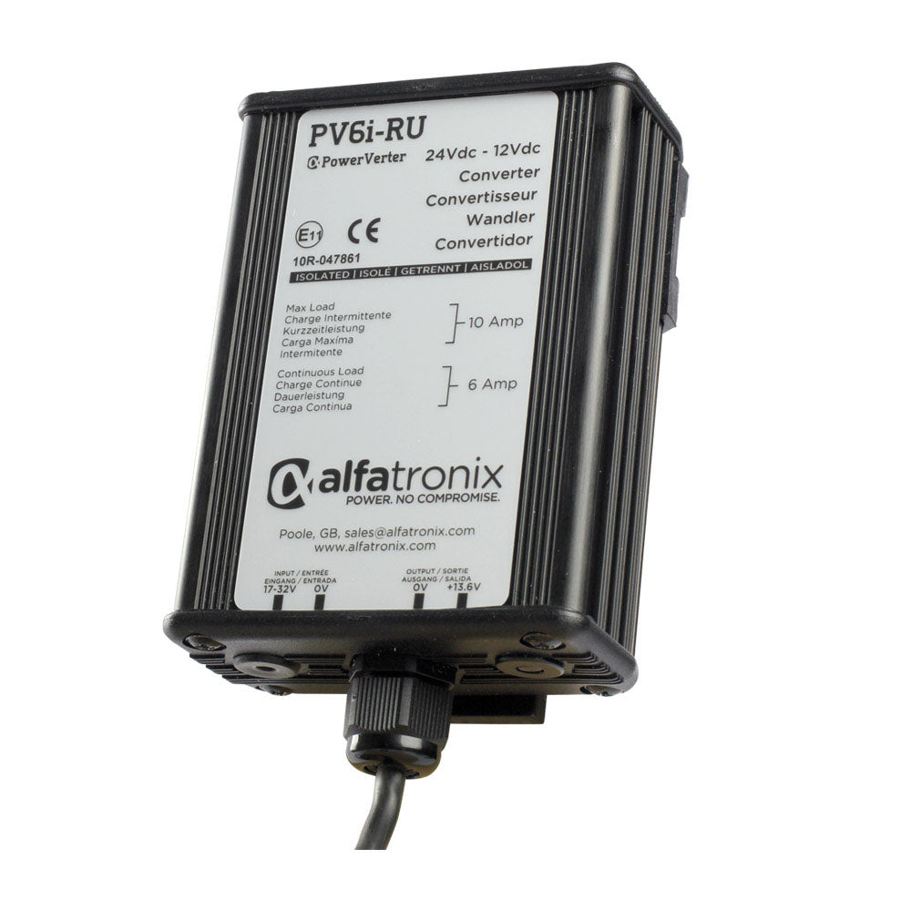 Alfatronix Powerverter IP65 Isolated 24-12VDC Converter - 72W (6A)