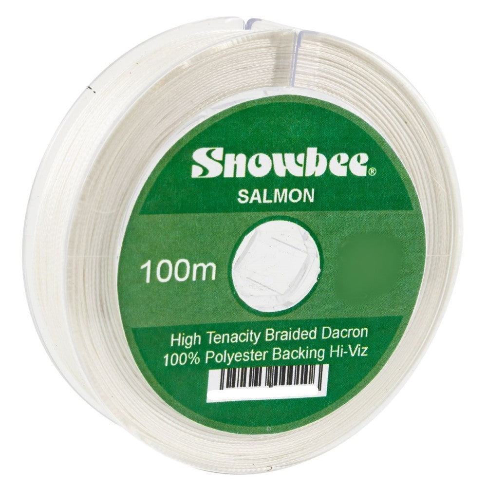 Snowbee Braided Dacron Backing Line - 20lb White 100m