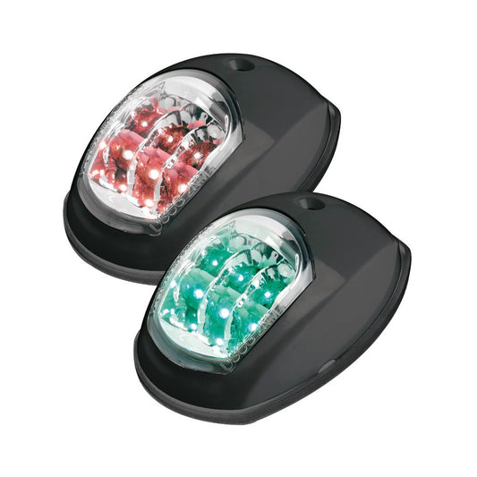 Osculati Evoled Navigation Lights Port & Starboard - Black ABS