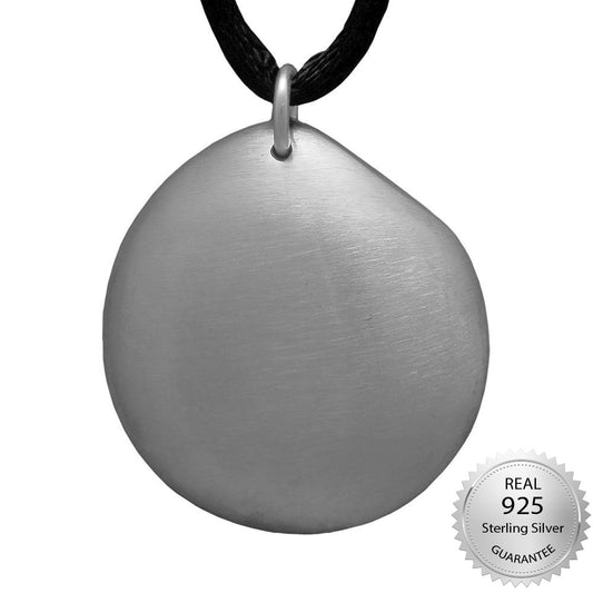 Q-Link SRT-3 Silver Pebble Brushed Pendant