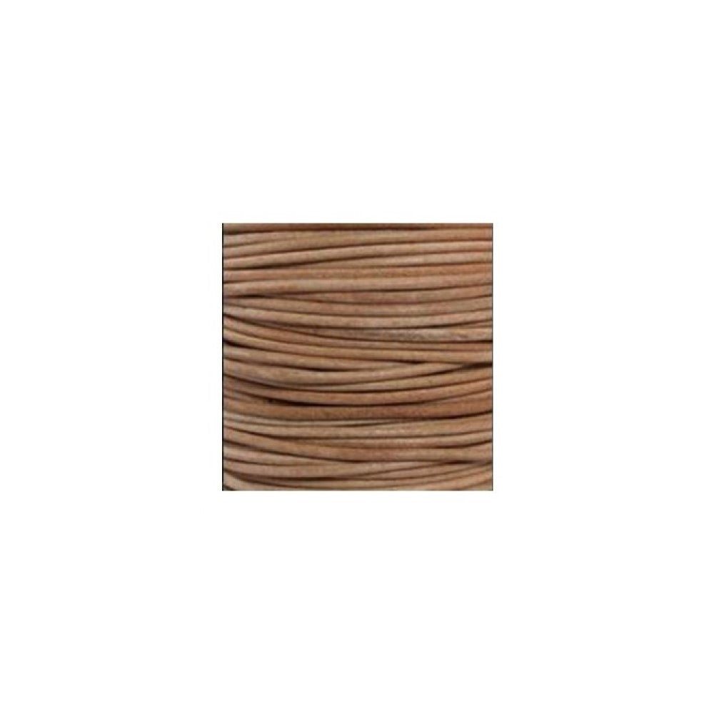 Q-Link Leather Cord - Round Style Natural