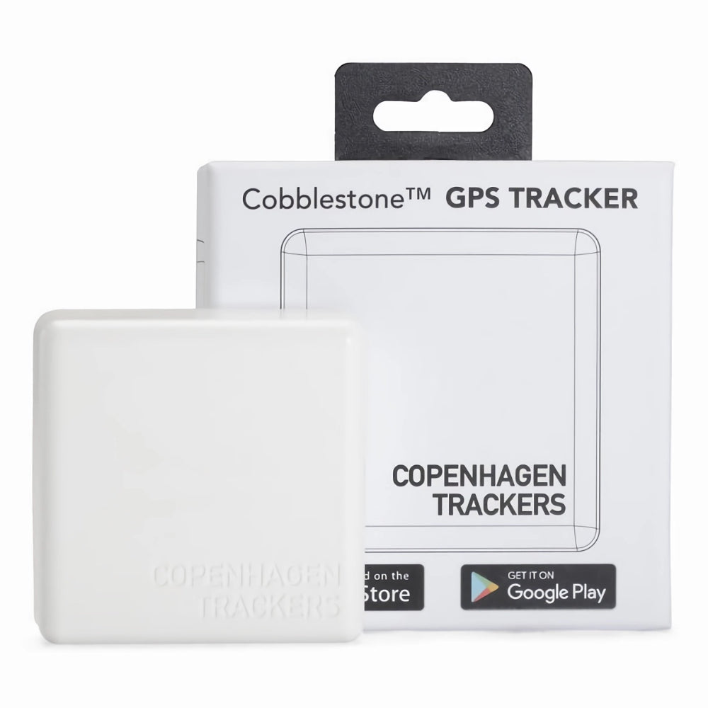 Copenhagen Trackers Cobblestone GPS Tracker - White