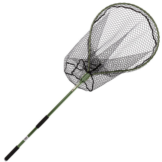 Snowbee Folding Salmon / Pike landing Net With Rubber Mesh