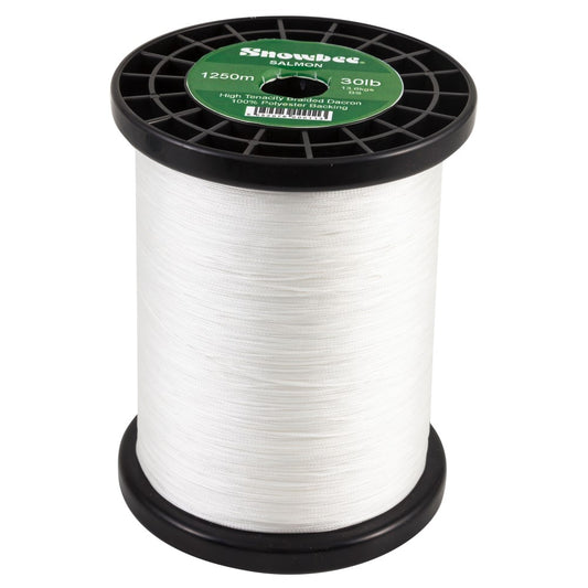 Snowbee Braided Dacron Backing Line - 30lb White 1250m