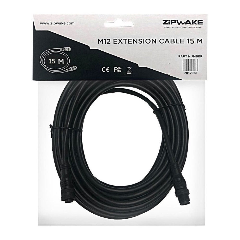 Zipwake M12 5-Pin Extension Cable - 15 m