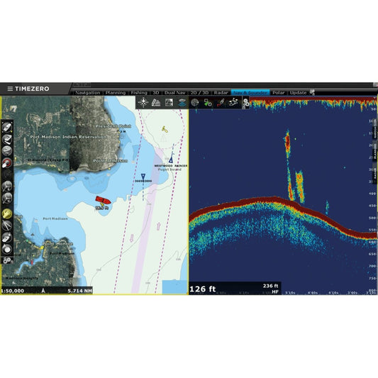 Furuno Sounder Software Module for TimeZero Navigator PC Software