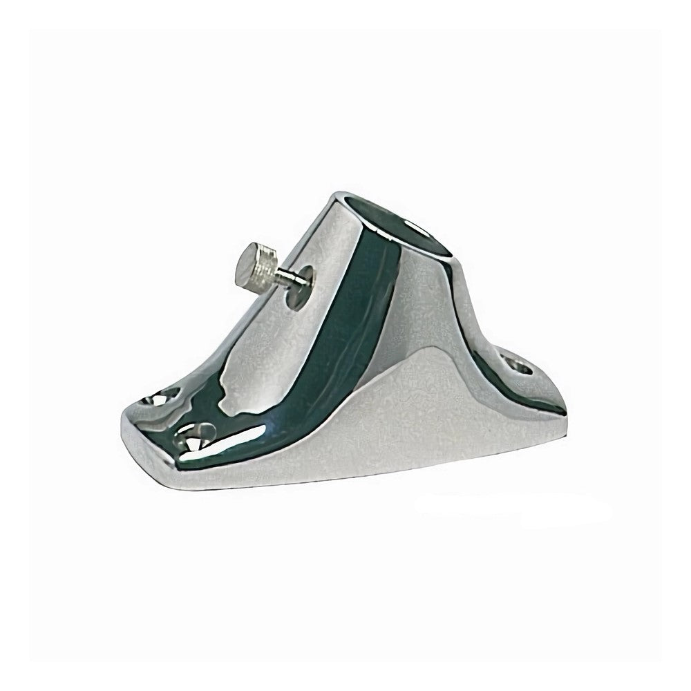 Osculati Stainless Steel Flagstaff Base - Raked 60°