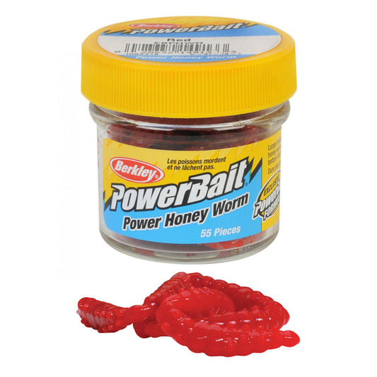 Berkley Powerbait Honey Worms - Red