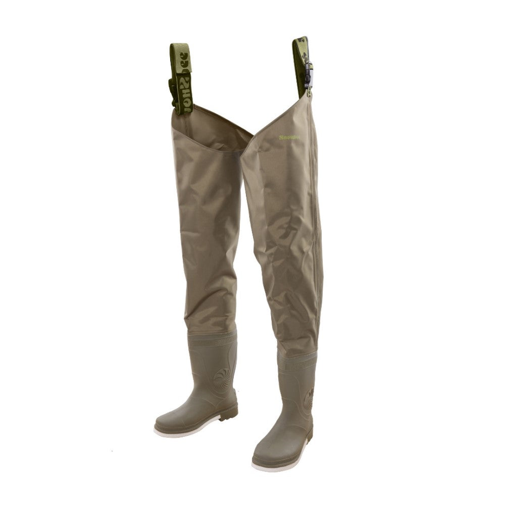 Snowbee 210D Nylon Wadermaster Thigh Waders - Combi Felt Sole - 6