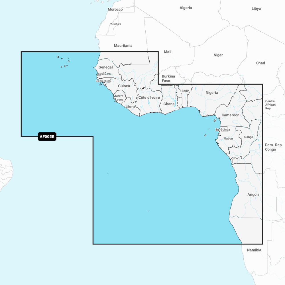 Garmin Navionics + Chart: AF005R - Africa West