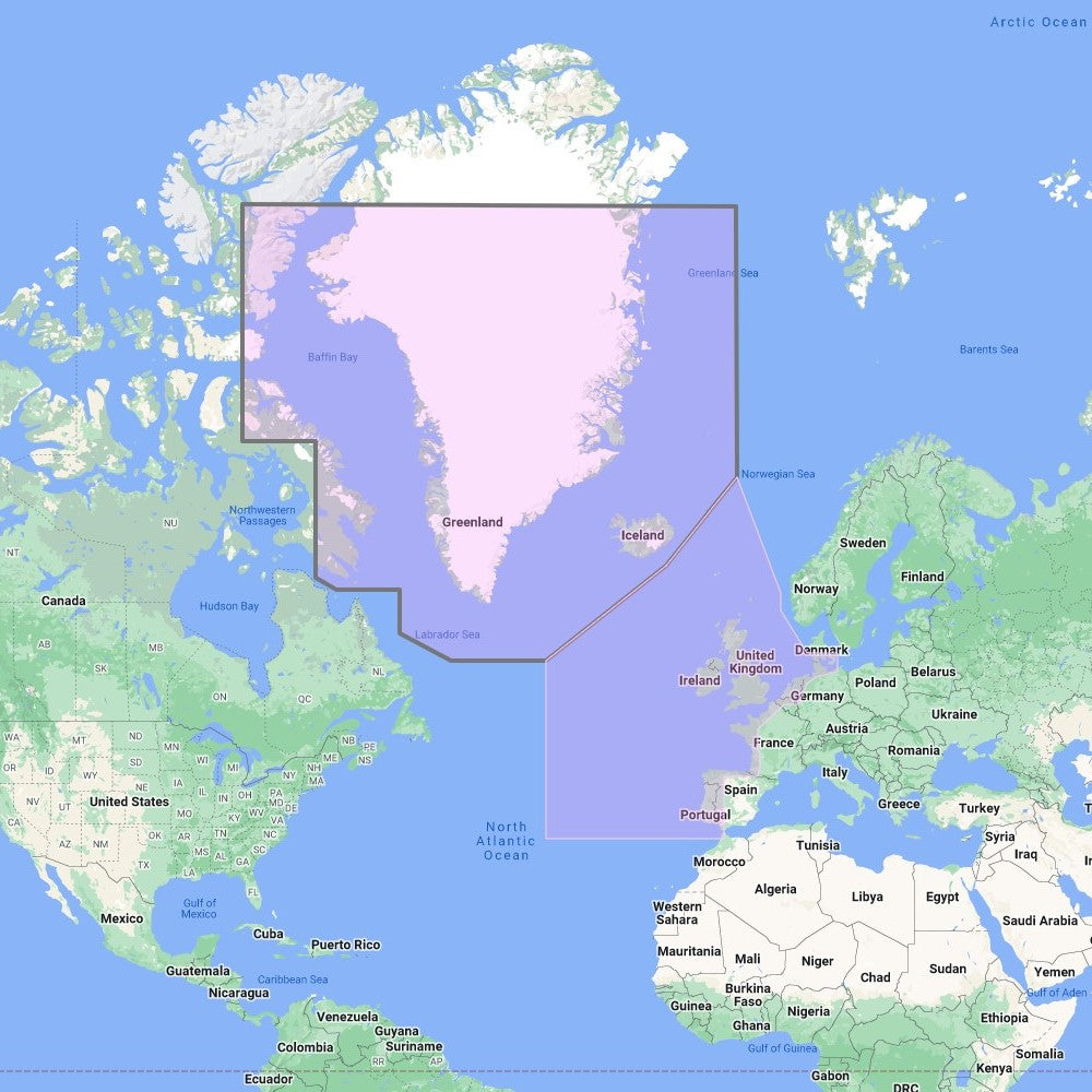 Furuno TimeZero Mega Wide Area Chart: Atlantic European Coasts