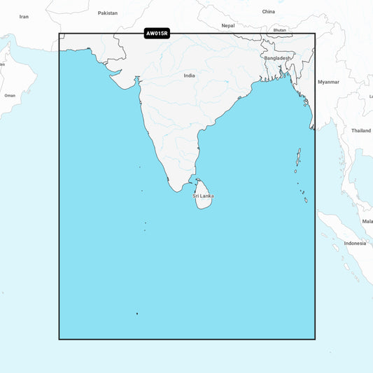 Garmin Navionics + Chart: AW015R - Indian Subcontinent