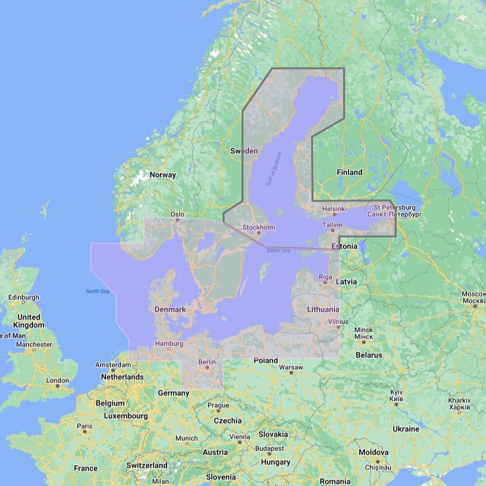 Furuno TimeZero Wide Area Chart: Baltic Sea and Denmark