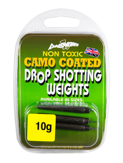 Dinsmore Camo Coated Non Toxic Drop Shot Weight - various weights