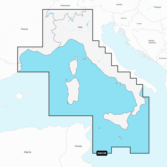 Garmin Navionics+ Chart: EU012R - Mediterranean Sea Cen. & West