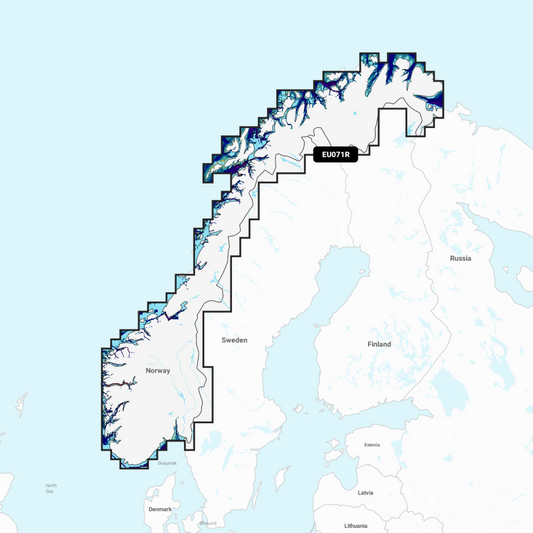 Garmin Navionics Vision+ Chart: EU071R - Norway Lakes & Rivers