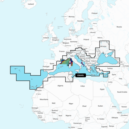 Garmin Navionics Vision+ Chart: EU643L - Mediterranean & Black Sea