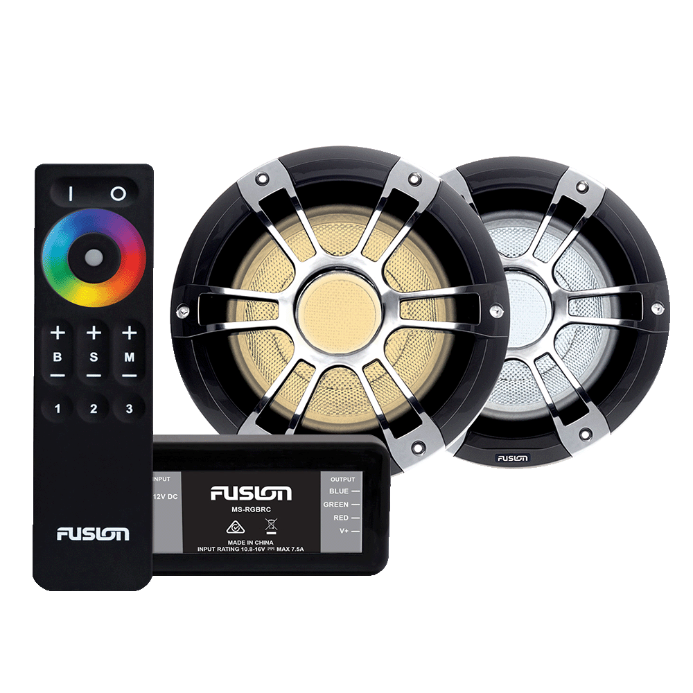 Fusion 6.5" LED Speakers 230W Sports Chrome with Free LED Controller