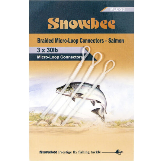 Snowbee Micro-Loop Connectors - Salmon 30lb