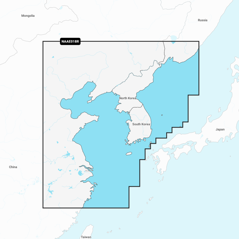 Navionics+ Regular Chart: AE018R - Yellow Sea