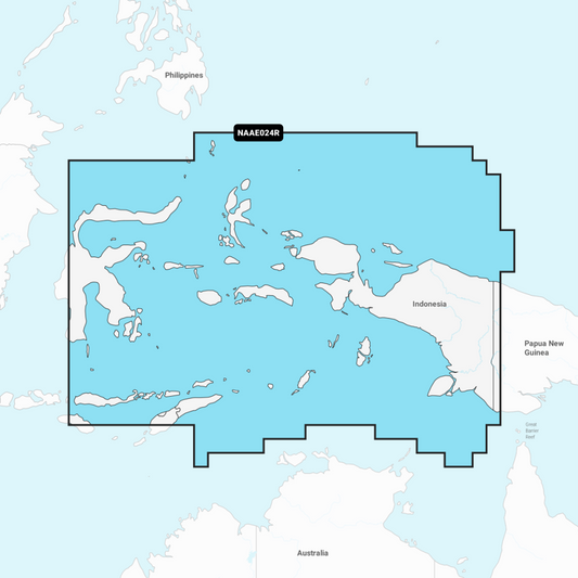 Navionics+ Regular Chart: AE024R - Central W. Papua & E. Sulawesi