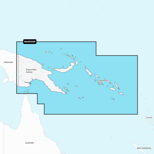 Navionics+ Regular Chart: AE025R - Papua New Guinea & Solomon Isl.