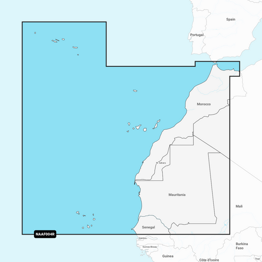 Navionics+ Regular Chart: AF004R - Africa Northwest