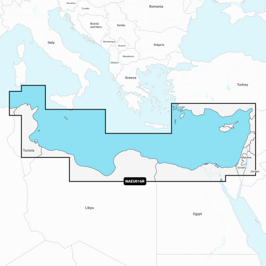 Navionics+ Regular Chart: EU016R - Mediterranean Sea Southeast