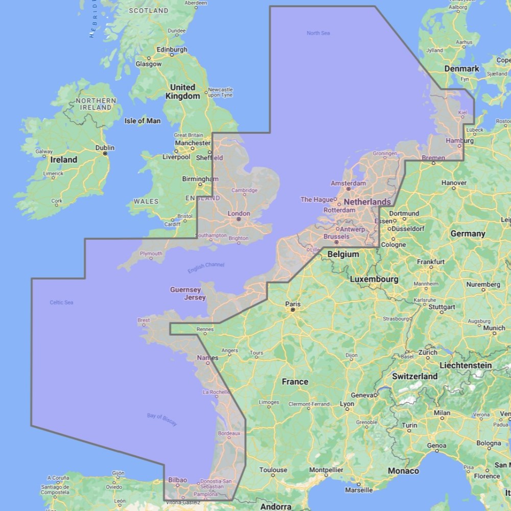 Furuno TimeZero Wide Area Chart: North-West European Coasts