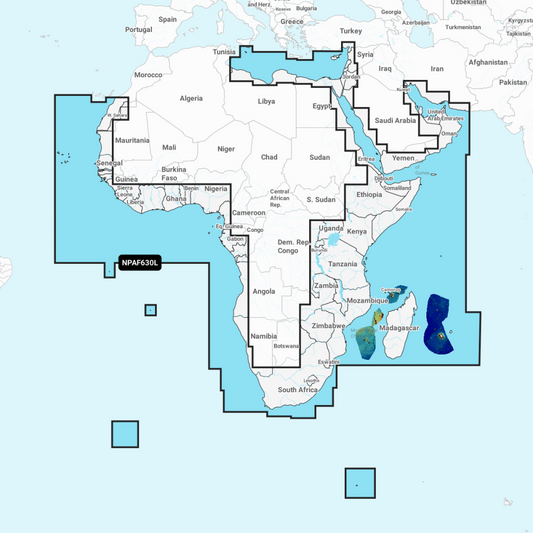 Navionics Platinum+ Large Chart: AF630L - Africa & Middle East