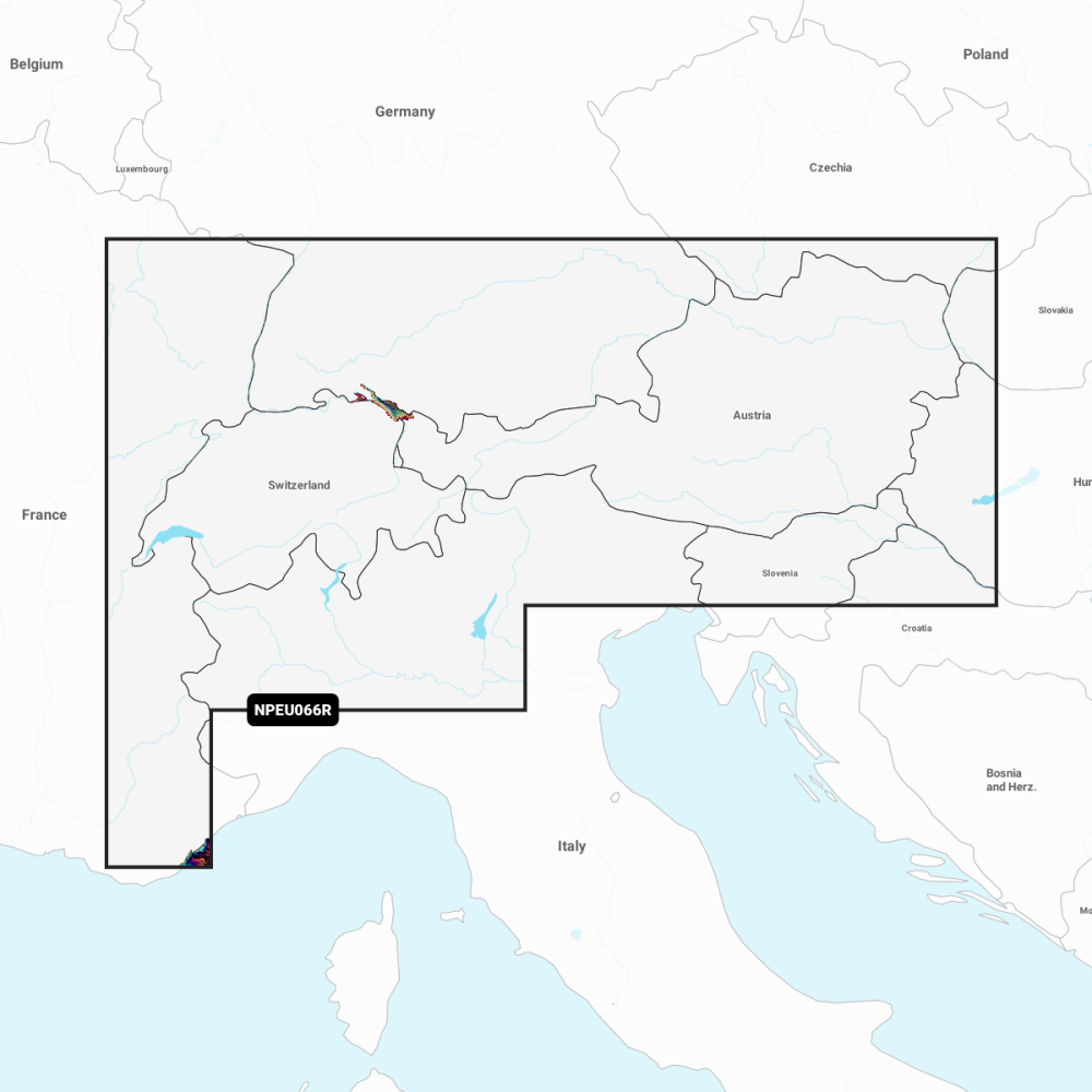 Navionics Platinum+ Regular Chart: EU066R - Alpine Lakes & Rivers