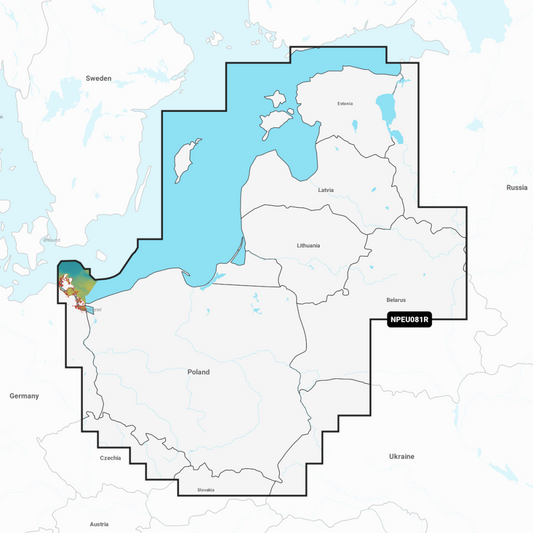 Navionics Platinum+ Regular Chart: EU081R - Baltic Sea East Coast