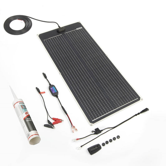 Solar Technology 60W ETFE Flexi Solar Panel Glue & Mobile 10A PWM