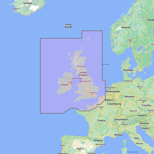 Furuno TimeZero Wide Area Chart: UK Ireland and the Channel