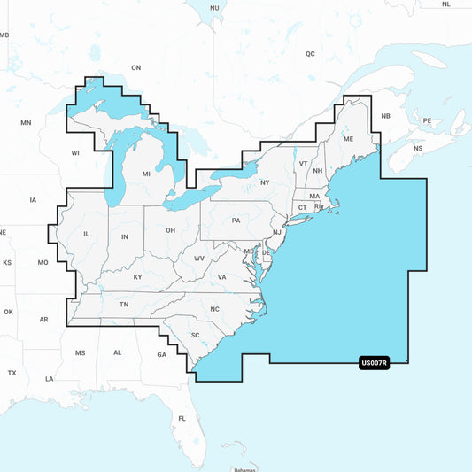 Garmin Navionics+ Chart: US007R - U.S. East