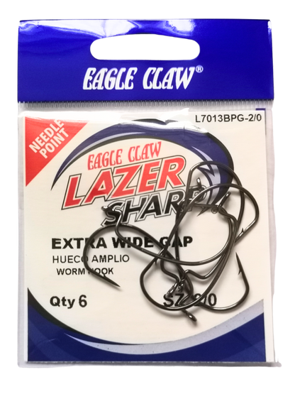 Eagle claw L7013BP Worm EWG Size 2/0