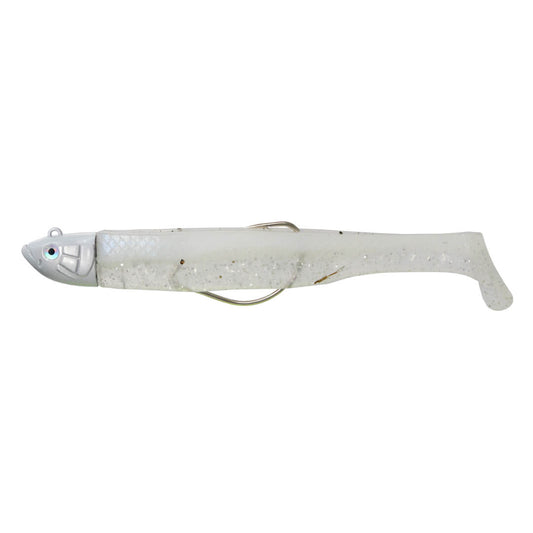 Axia Weedless Minnow | White Glitter | 115mm | 25g