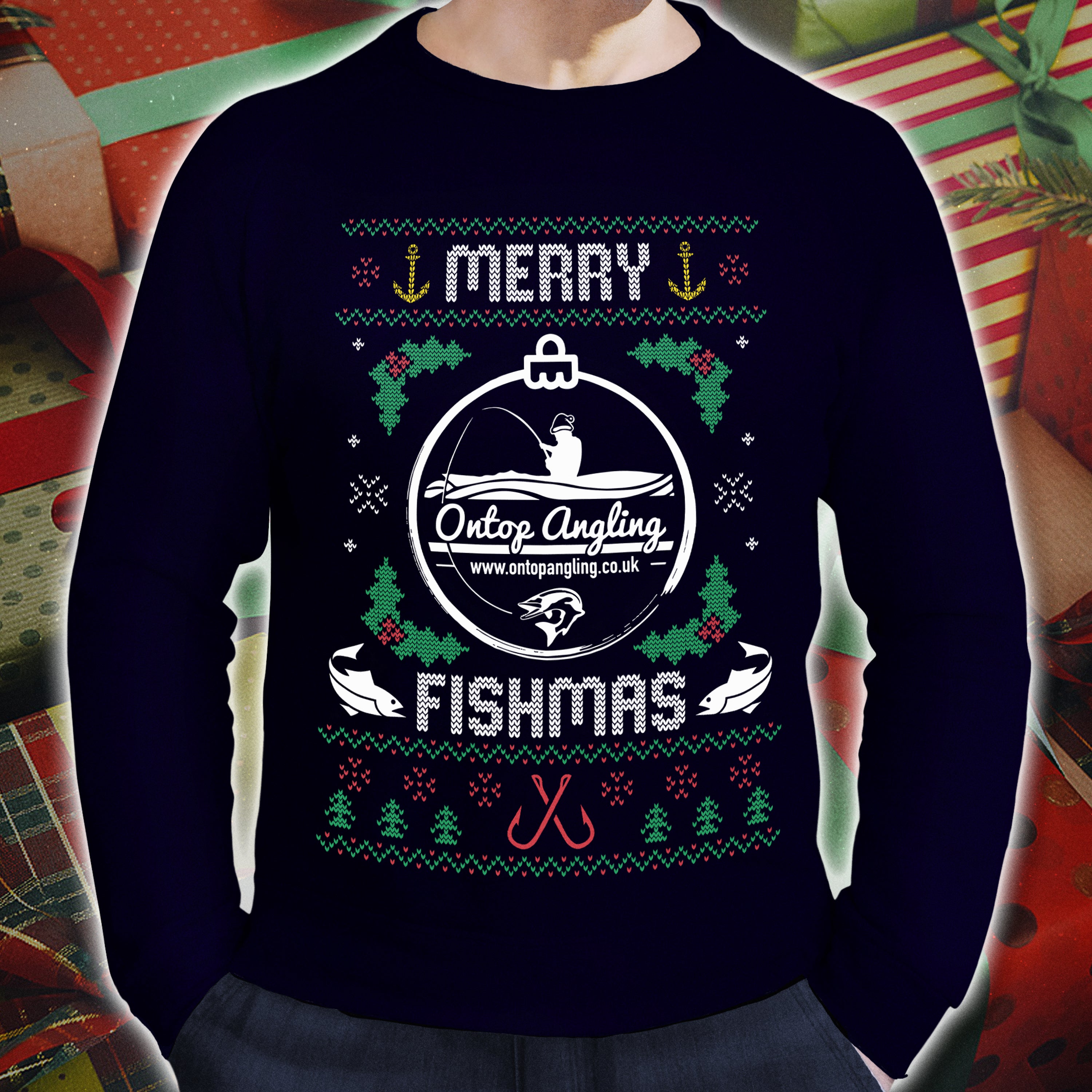 Fish christmas jumper hotsell